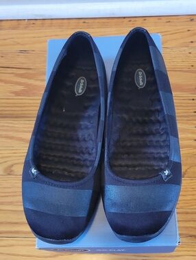 Dr. Scholl's Joliet Black Striped  Flats